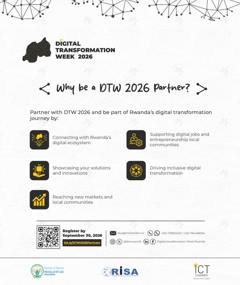 Rwanda ICT Chamber Invites Partners for Digital Transformation Week 2026