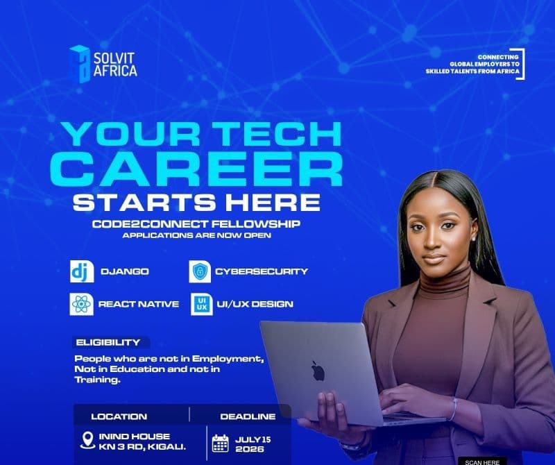 SOLVIT AFRICA Opens Applications for Code2Connect Fellowship to Prepare Graduates for Tech Careers