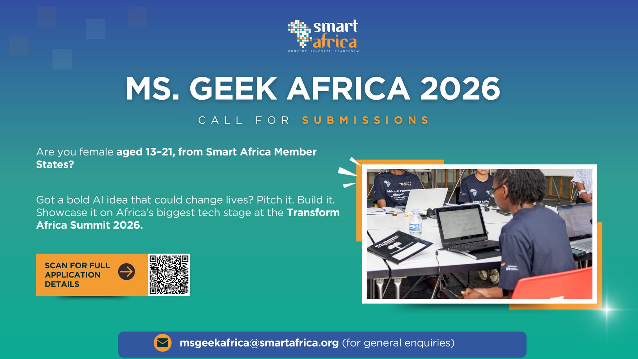 Ms. Geek Africa 2026 Opens Applications for Young Female AI Innovators