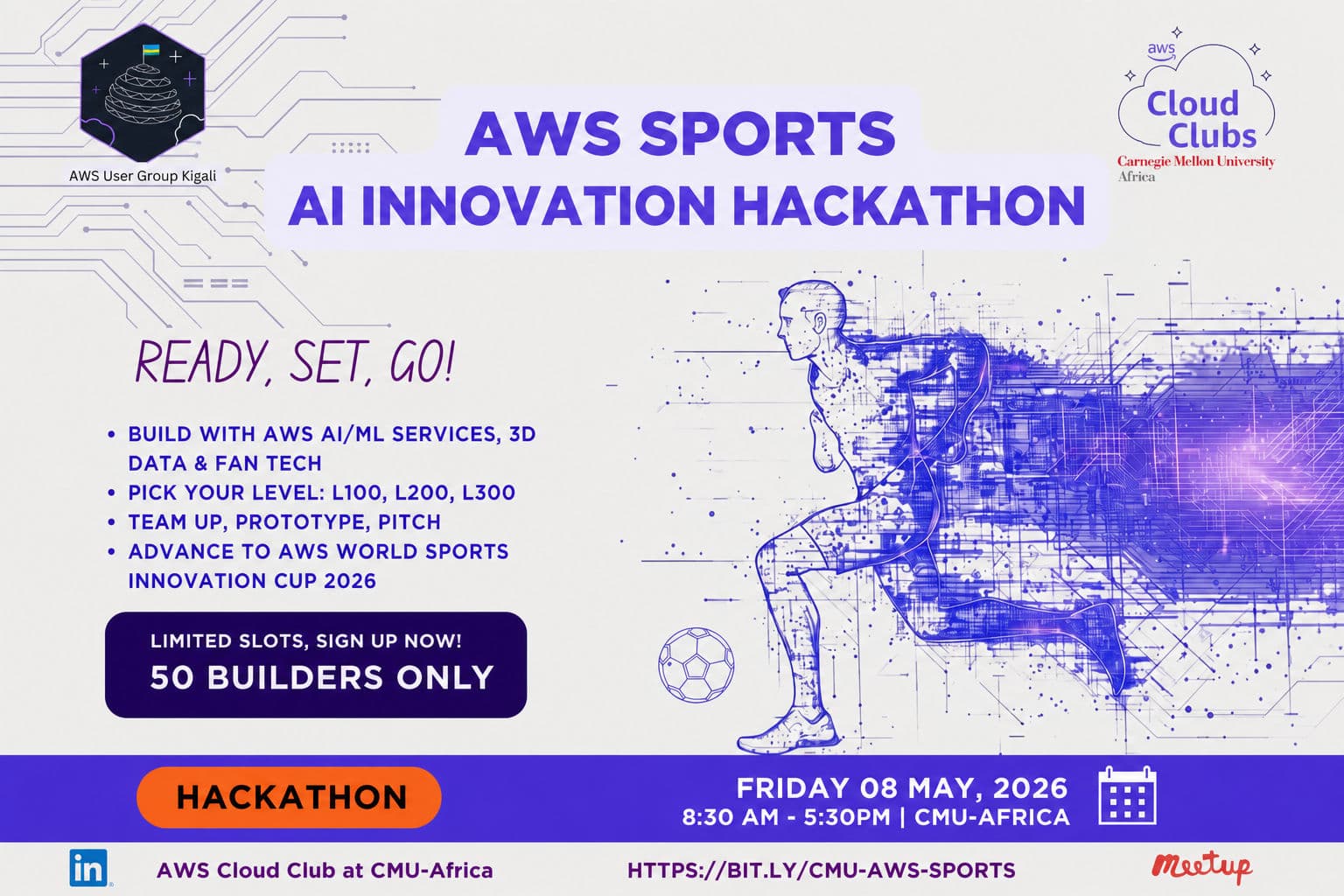 AWS Sports AI Hackathon Set for CMU-Africa in Kigali